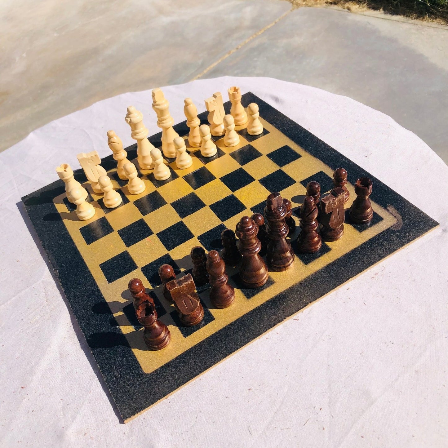 Chess Set - Golden Black