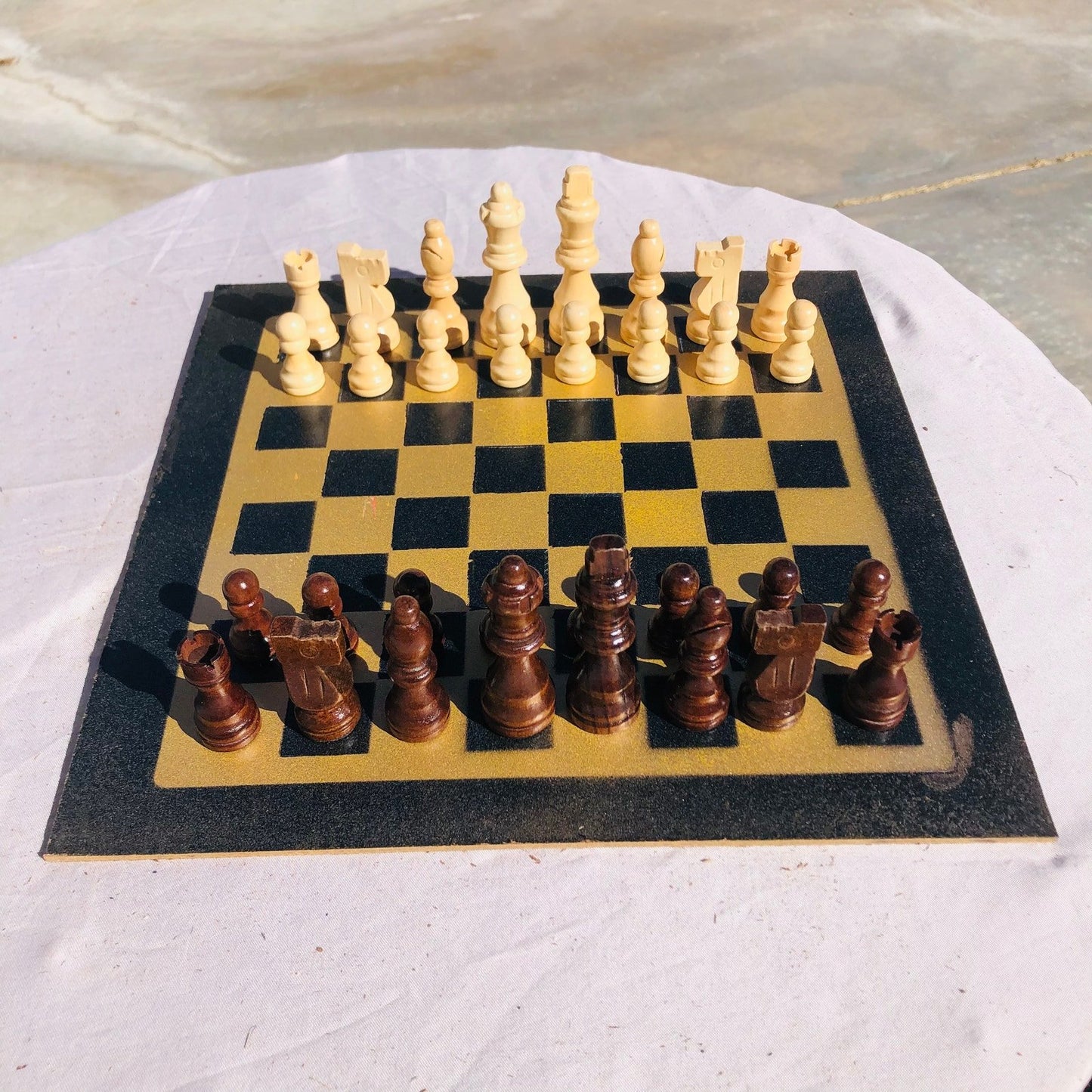 Chess Set - Golden Black