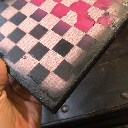 Scrapbook Chess Set - Hot Pink & Black