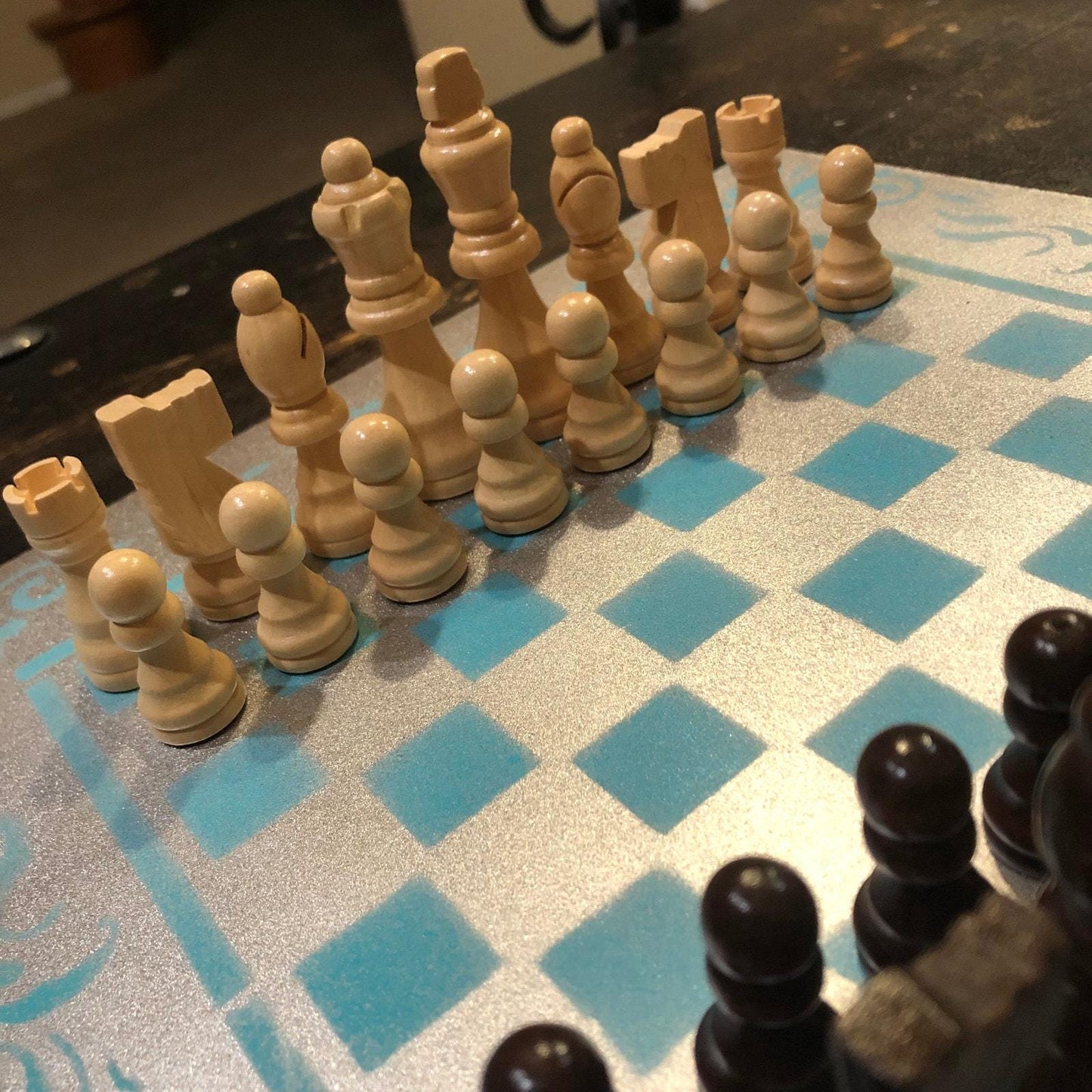 Chess Set - Gold Mint