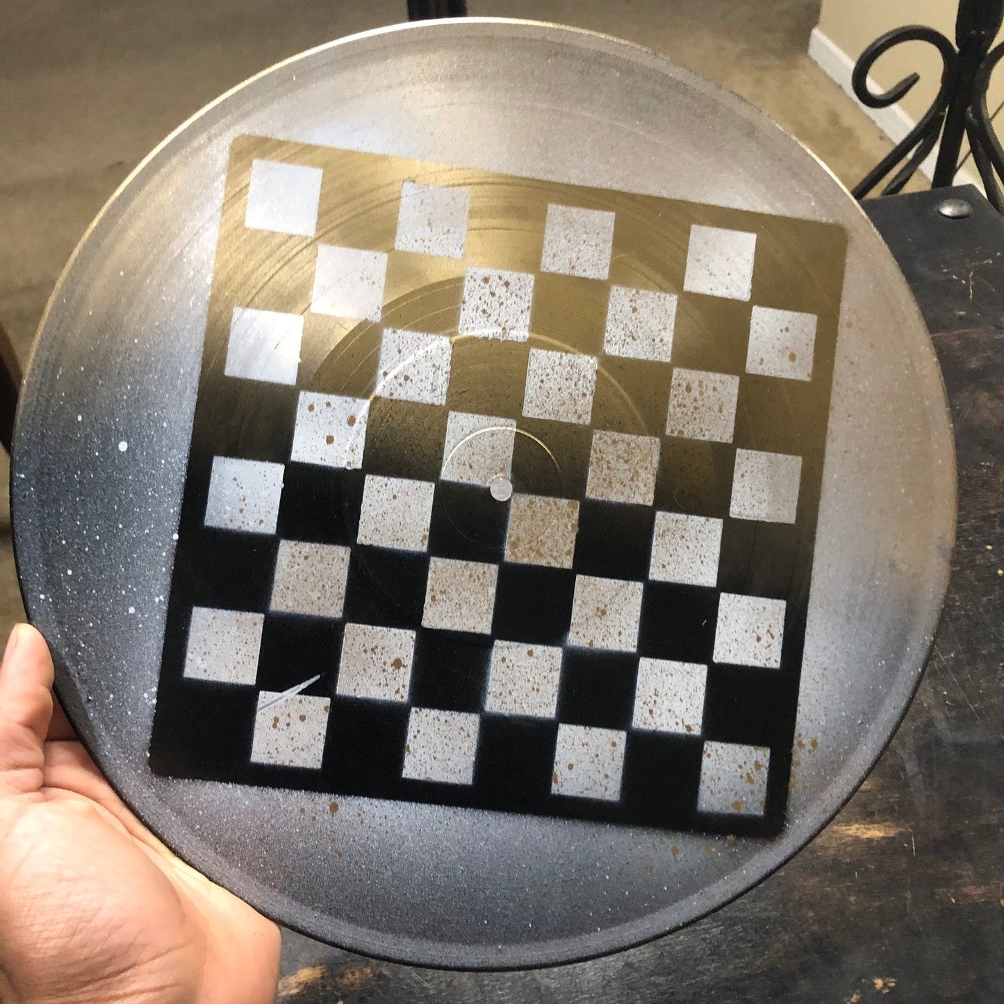 Vinyl Chess Set - Golden Black