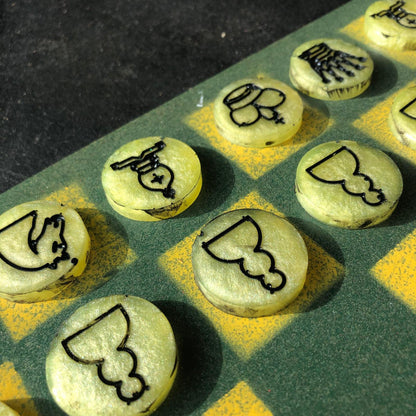 Chess Set - Yellow & Green