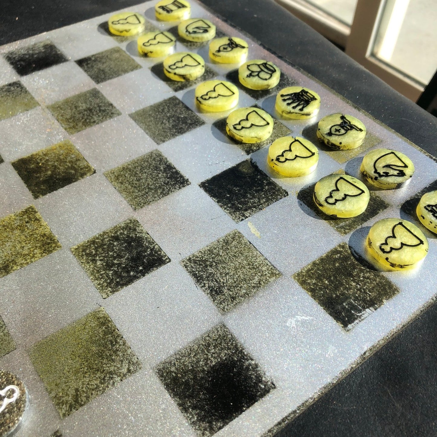 Chess Set - Toxic Yellow