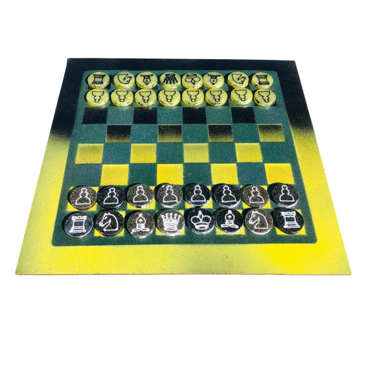 Chess Set - Green Bay Colors