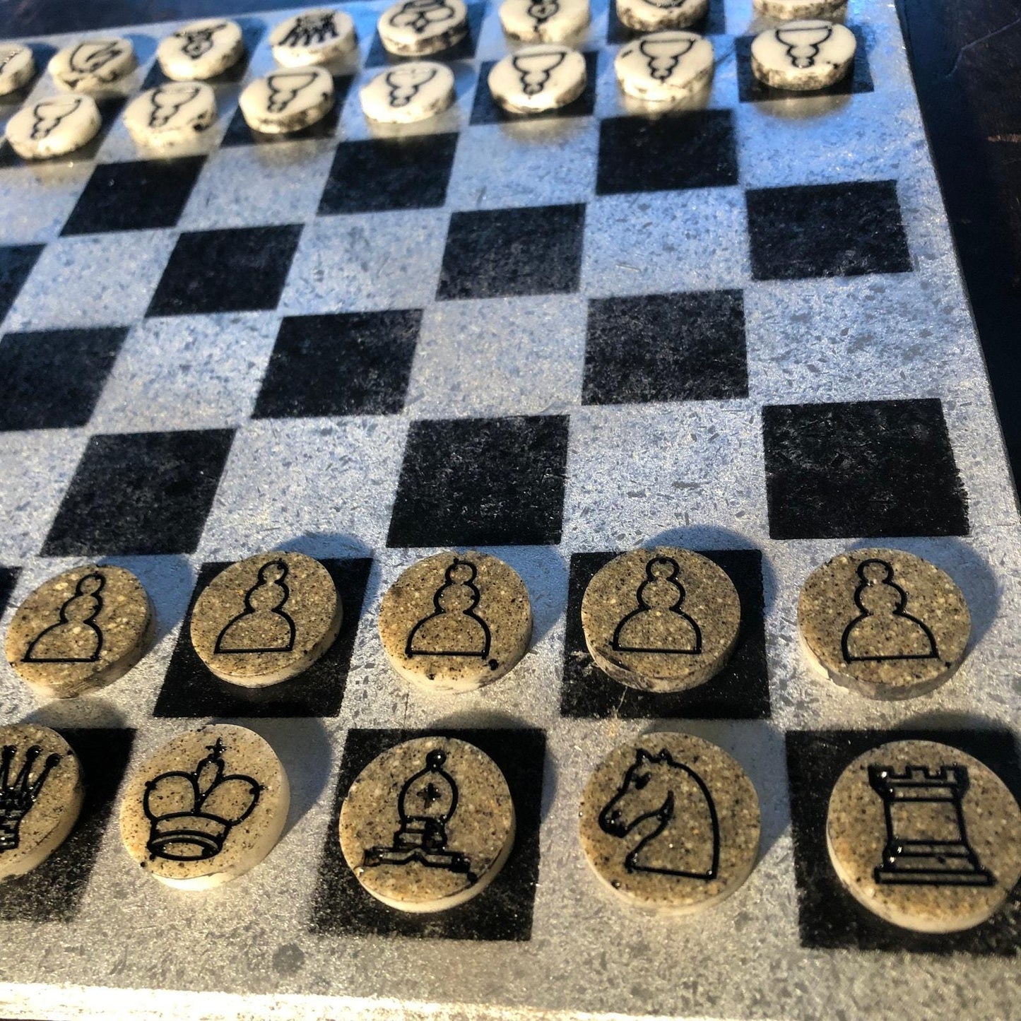 Chess Set - Silver Colored Edition