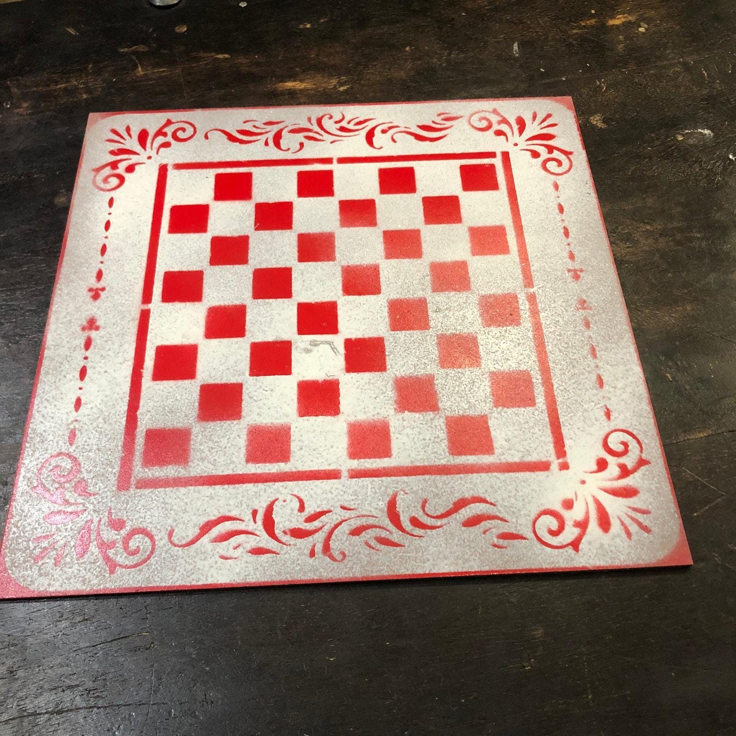 Chess Set - White & Red