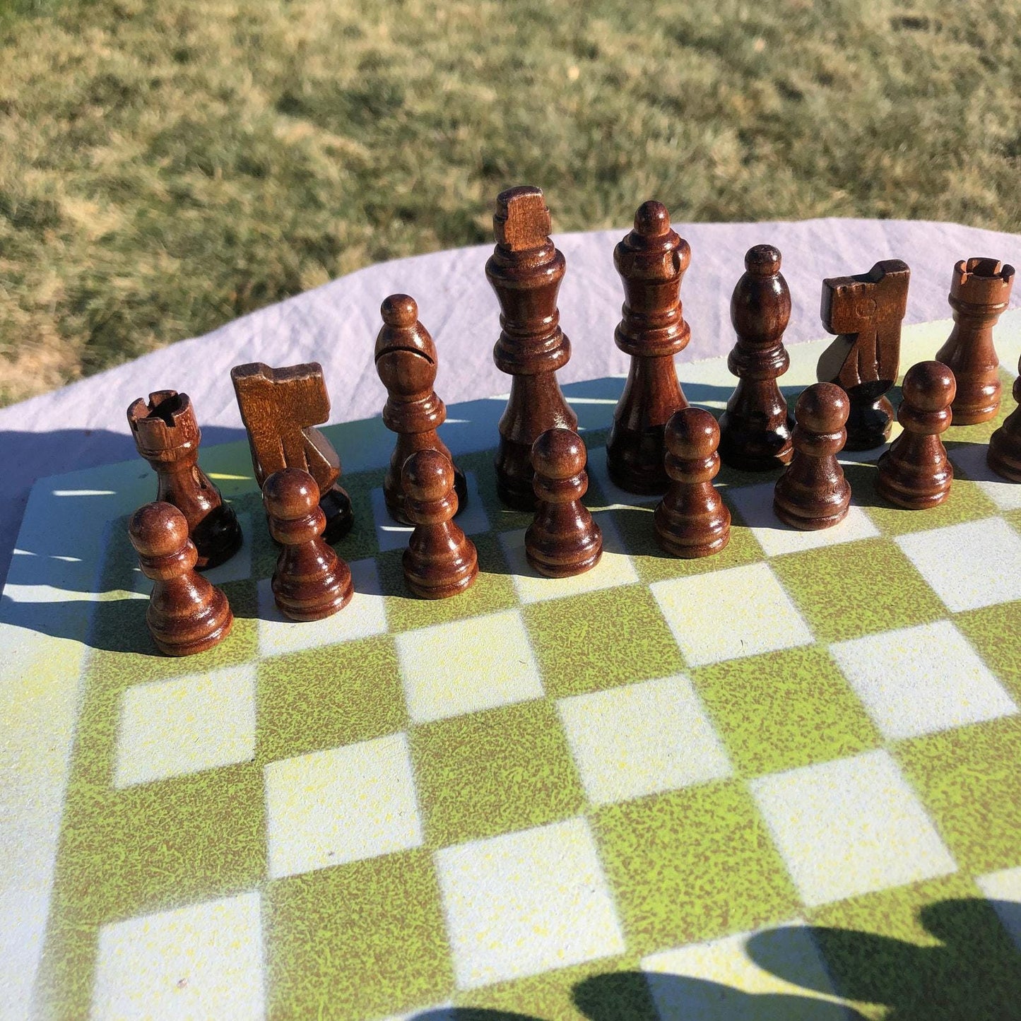 Chess Set - Yellow & White