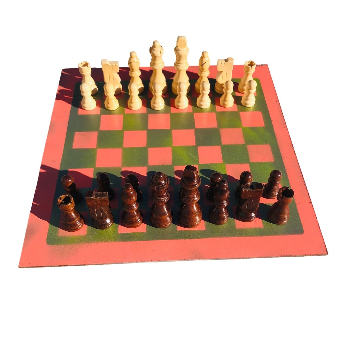 Chess Set - Peach Gold