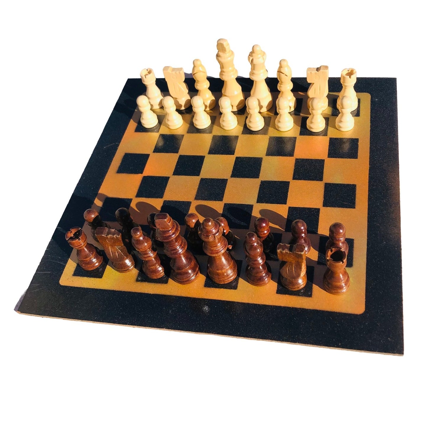 Chess Set - Sunset Orange