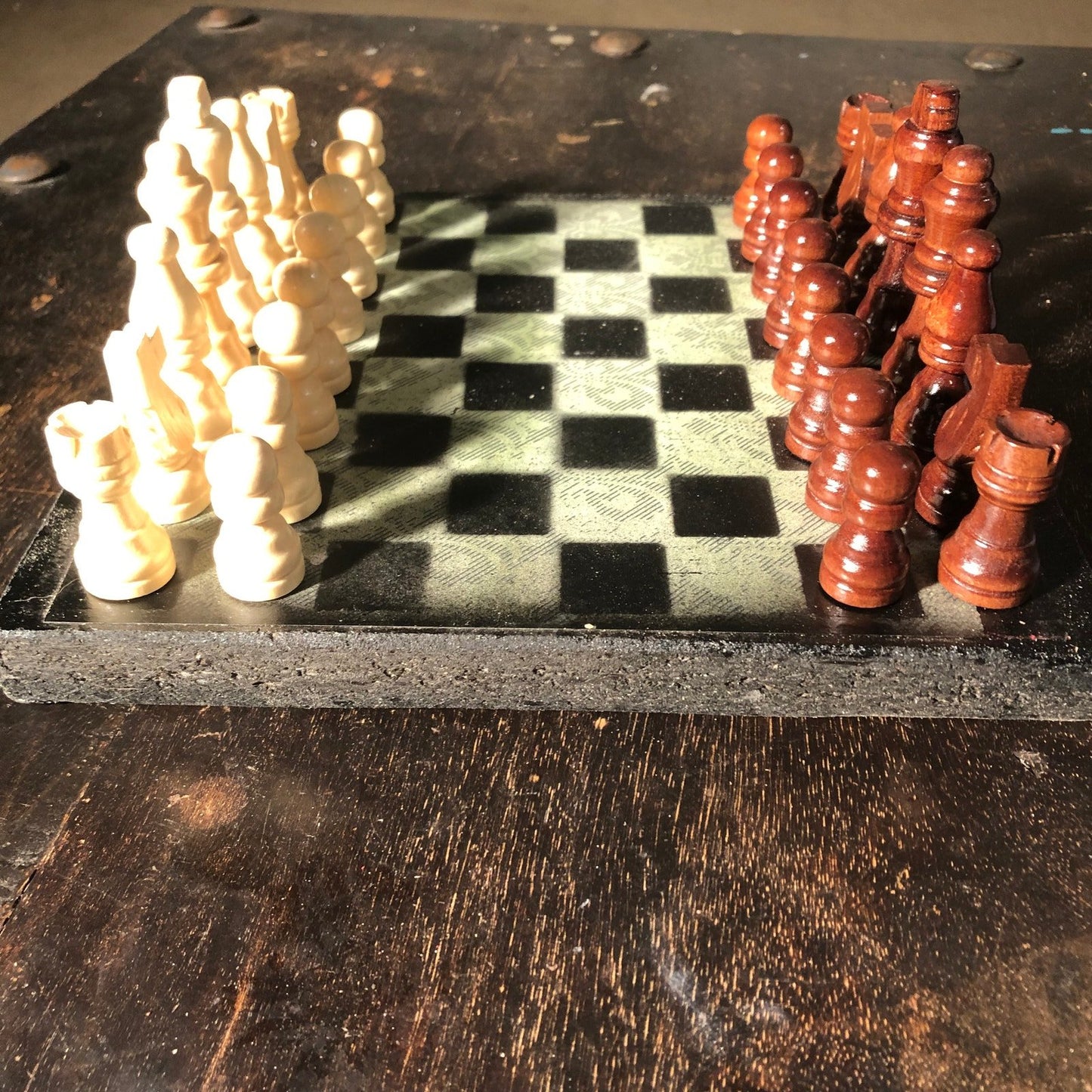 Scrapbook Chess Set - Vintage Style