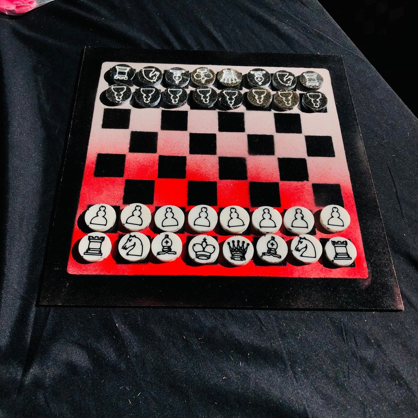 Chess Set - Racing Red