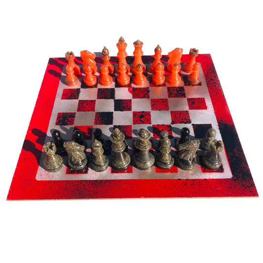 Chess Set - Golden Fire Deluxe