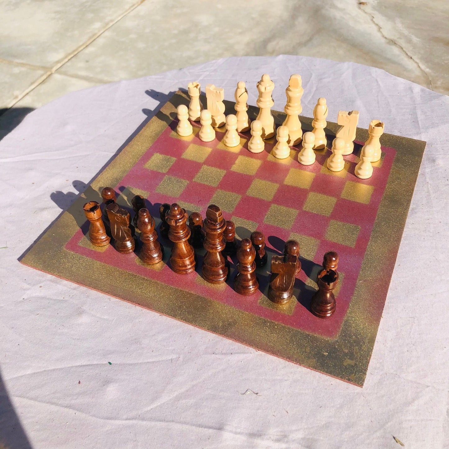 Chess Set - Violet Gold