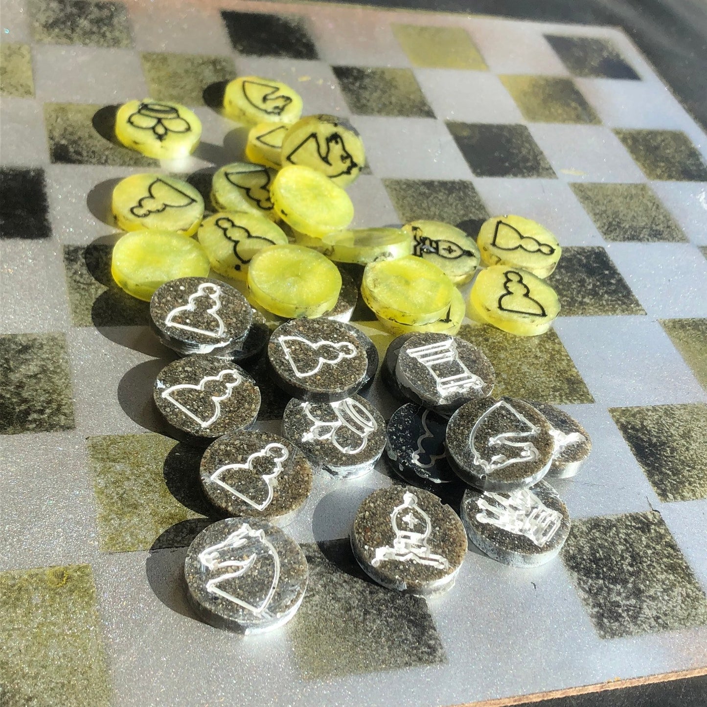 Chess Set - Toxic Yellow