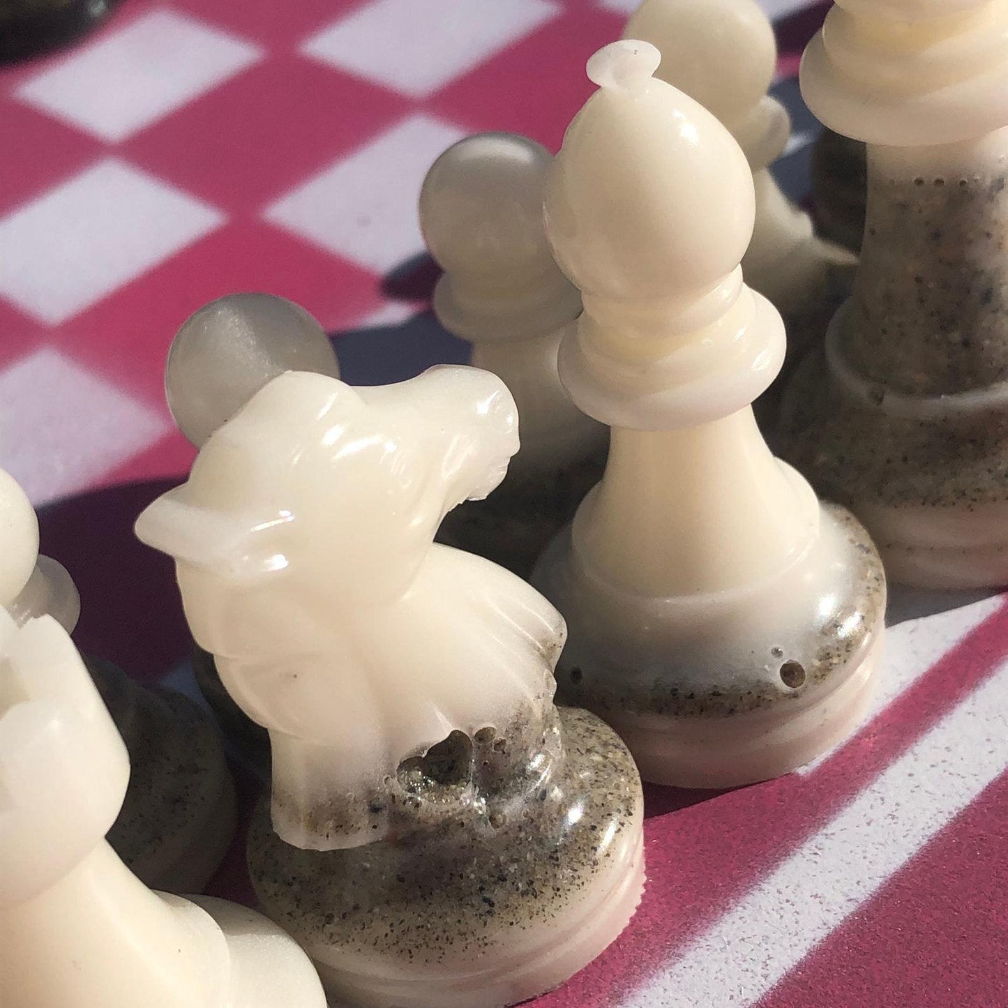 Chess Set - Pink & White