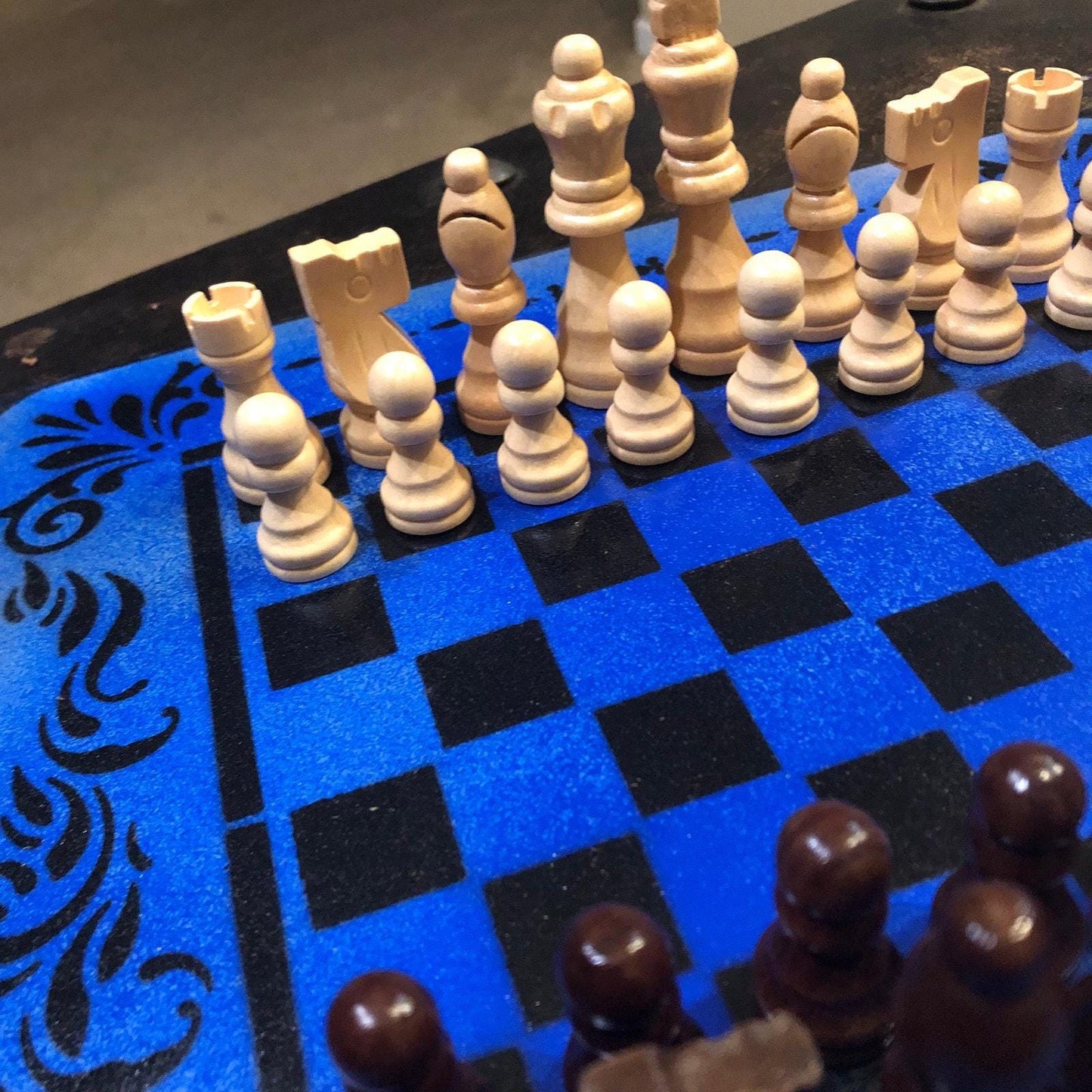 Chess Set - Beautiful Sea Blue