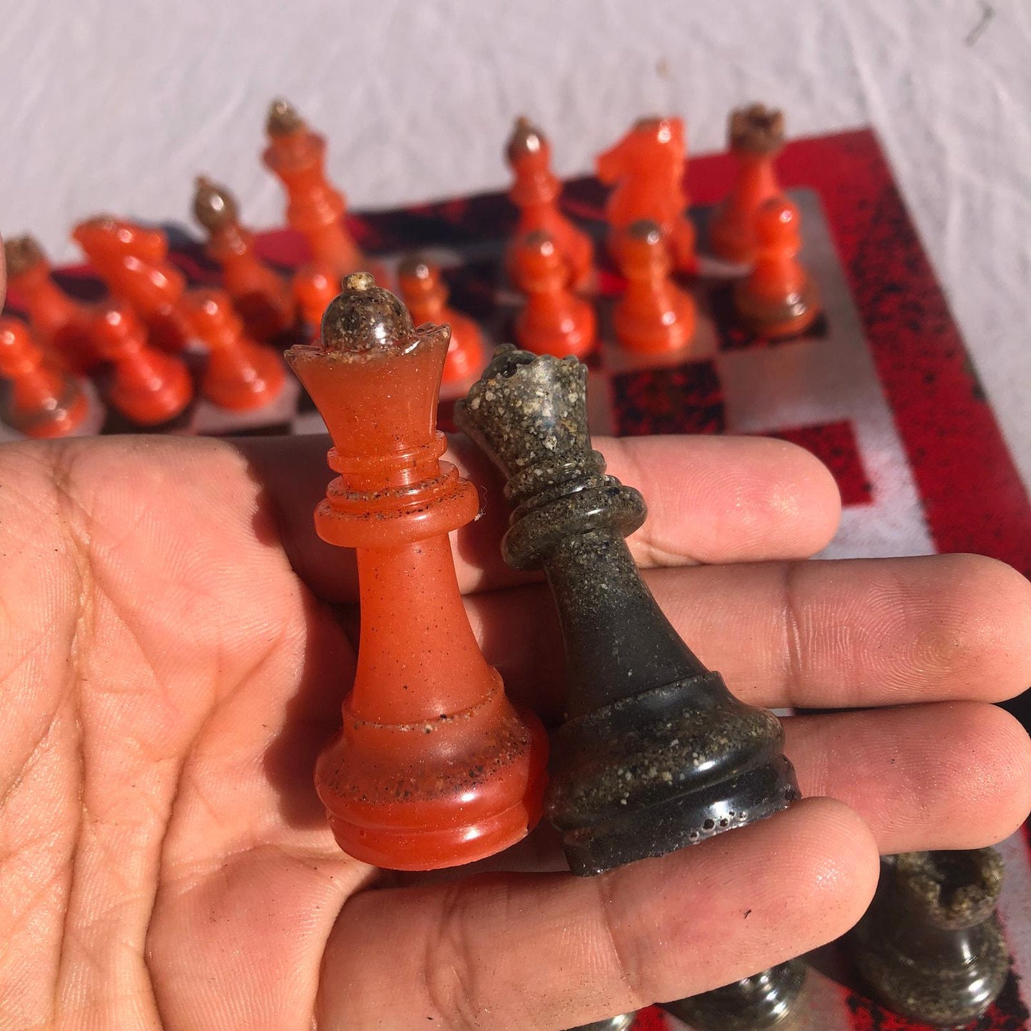 Chess Set - Golden Fire Deluxe