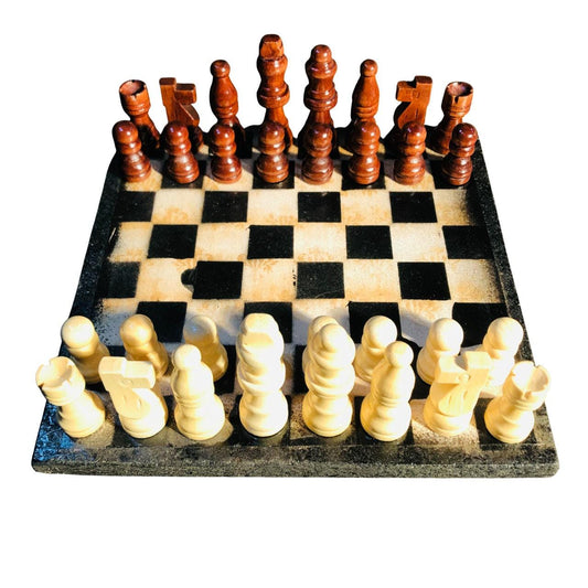 Scrapbook Chess Set - Vintage Yellow