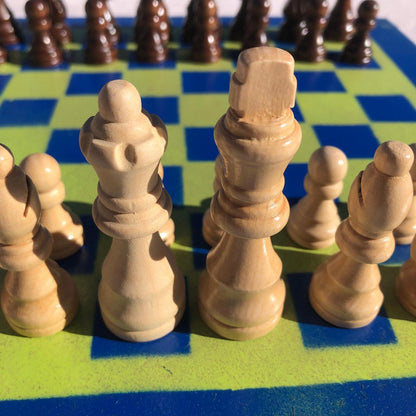 Chess Set - Seattle Green Colors