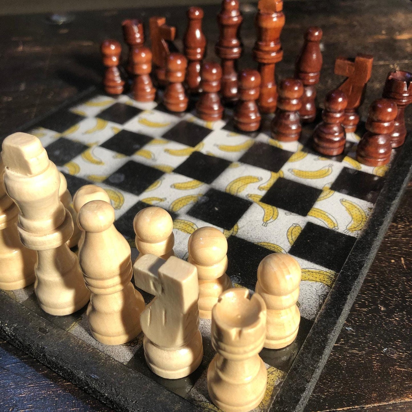 Scrapbook Chess Set - Banana Edition