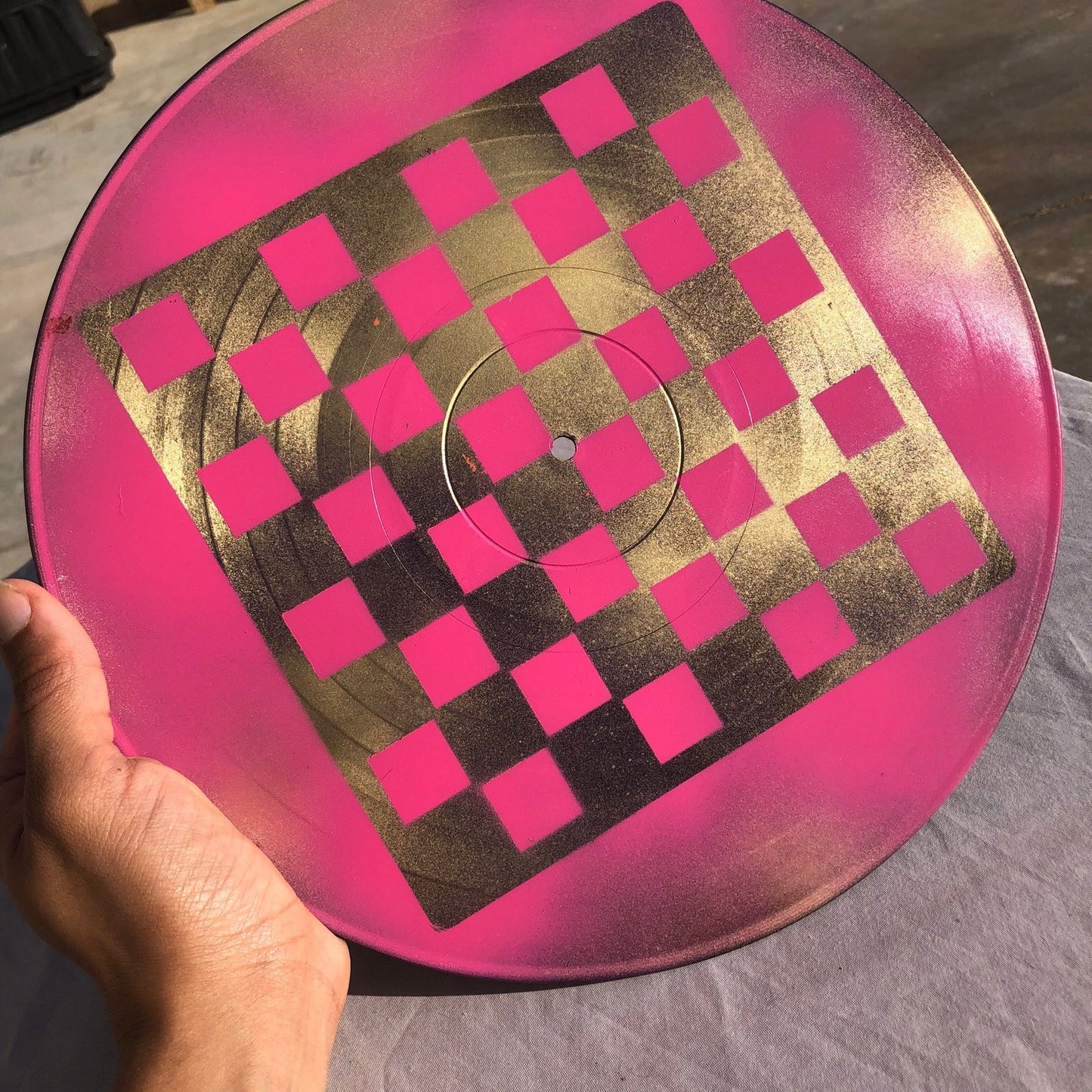 Vinyl Chess Set - Ruby Pink Gold