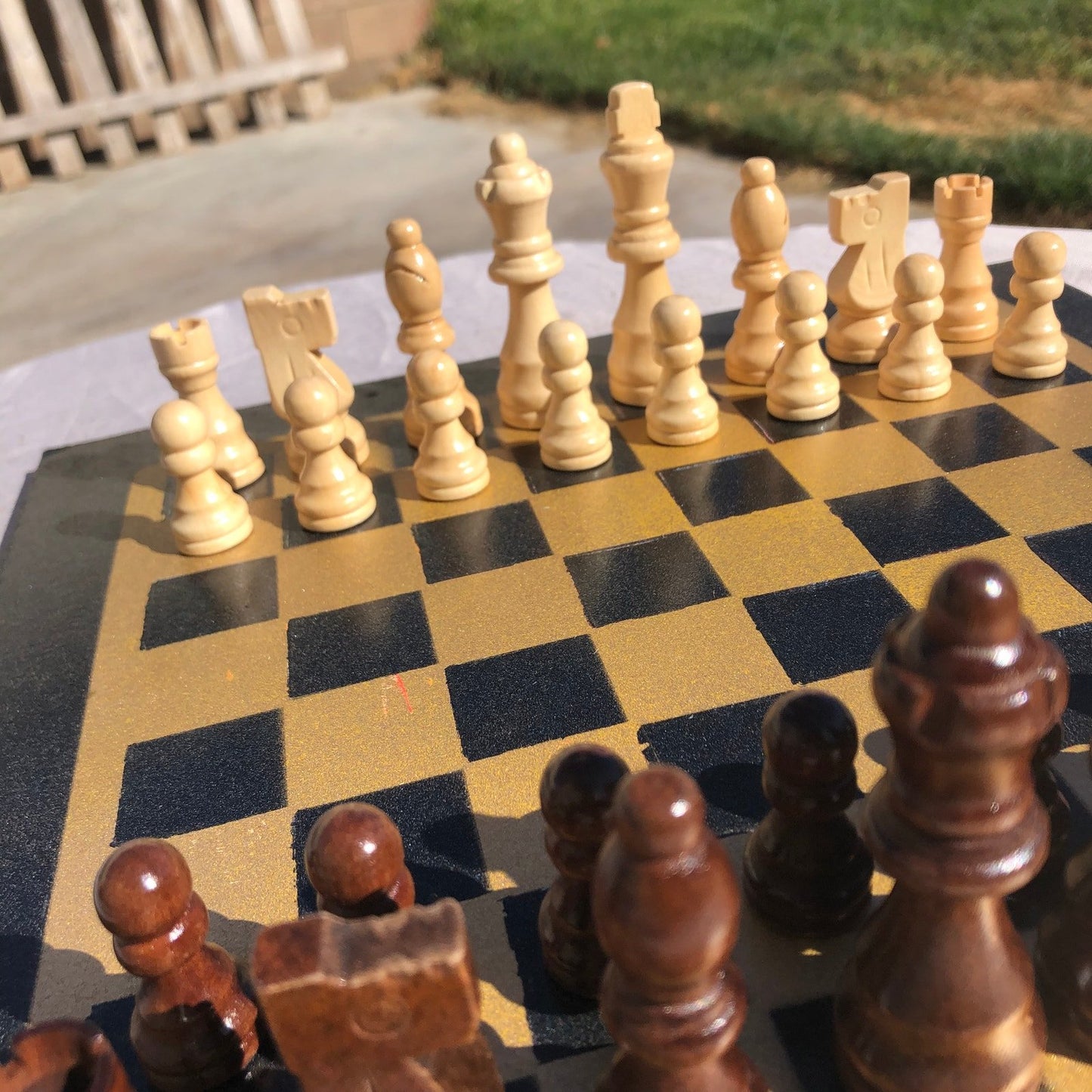 Chess Set - Golden Black