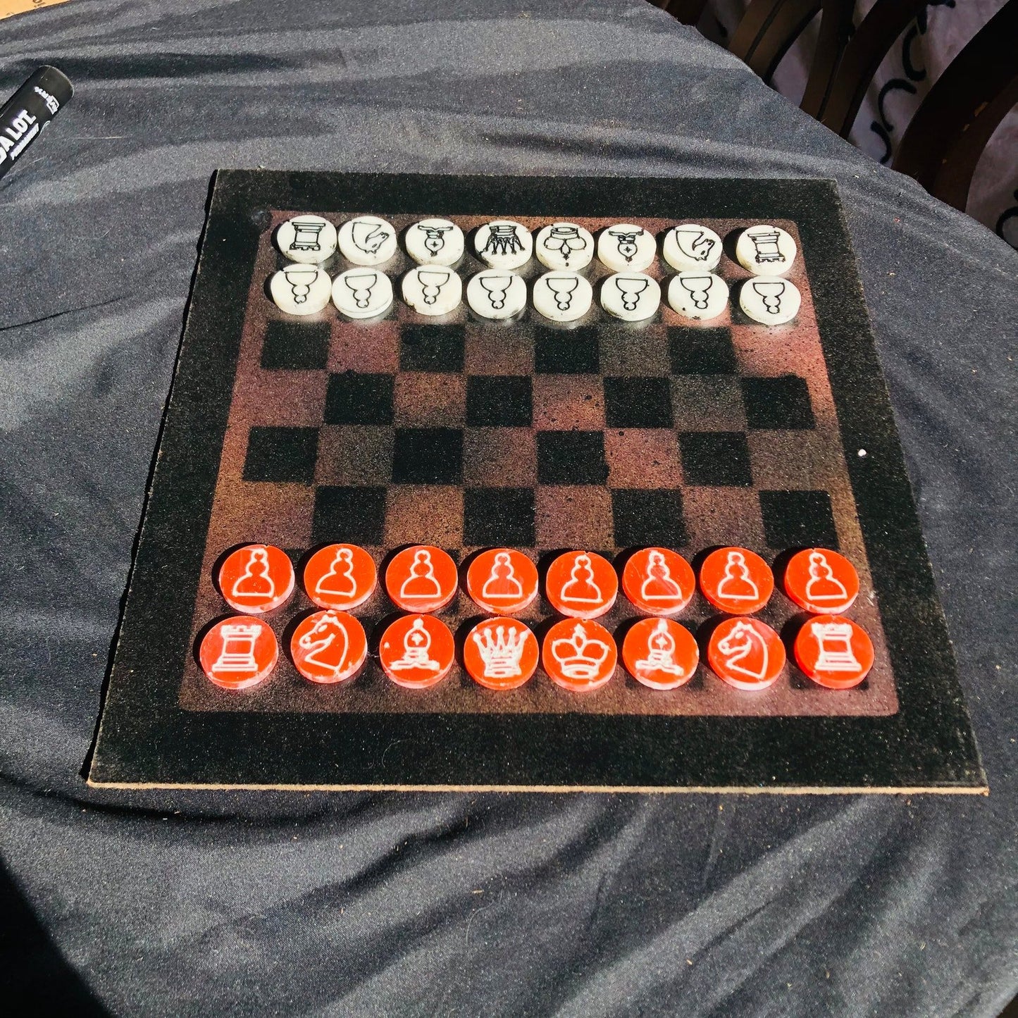 Chess Set - Coal Red Edition