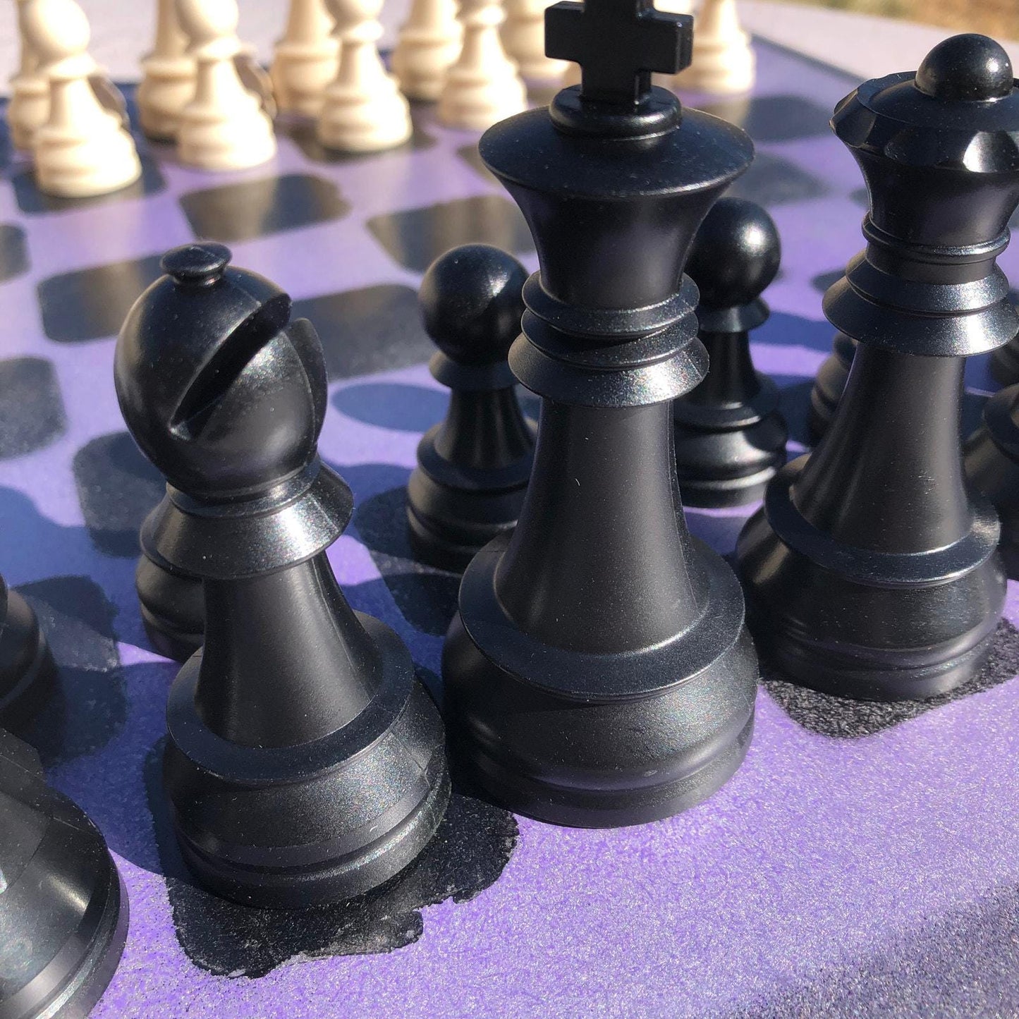 Large Chess Set - Light Purple