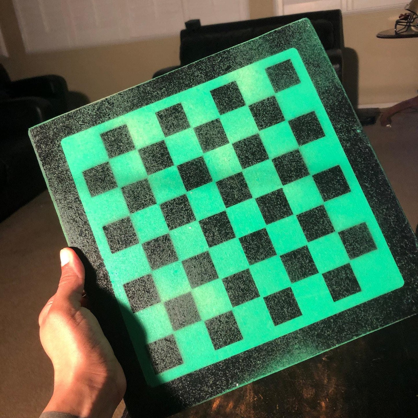 Chess Set - Black & Green Edition (Resin Pieces)