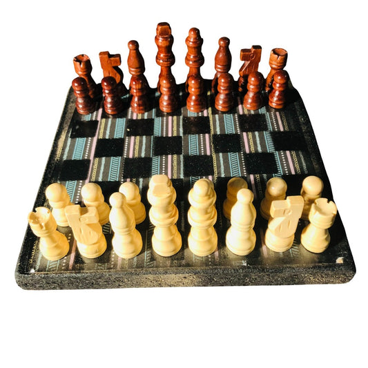 Scrapbook Chess Set - Vintage Pattern