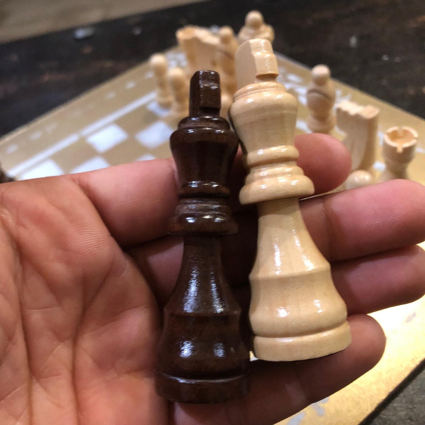 Chess Set - Golden White