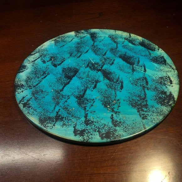 African Vintage Chess Set - Sea Blue Chess Board