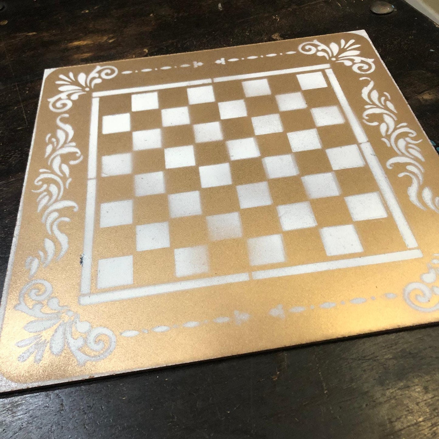 Chess Set - Gold & White Cream