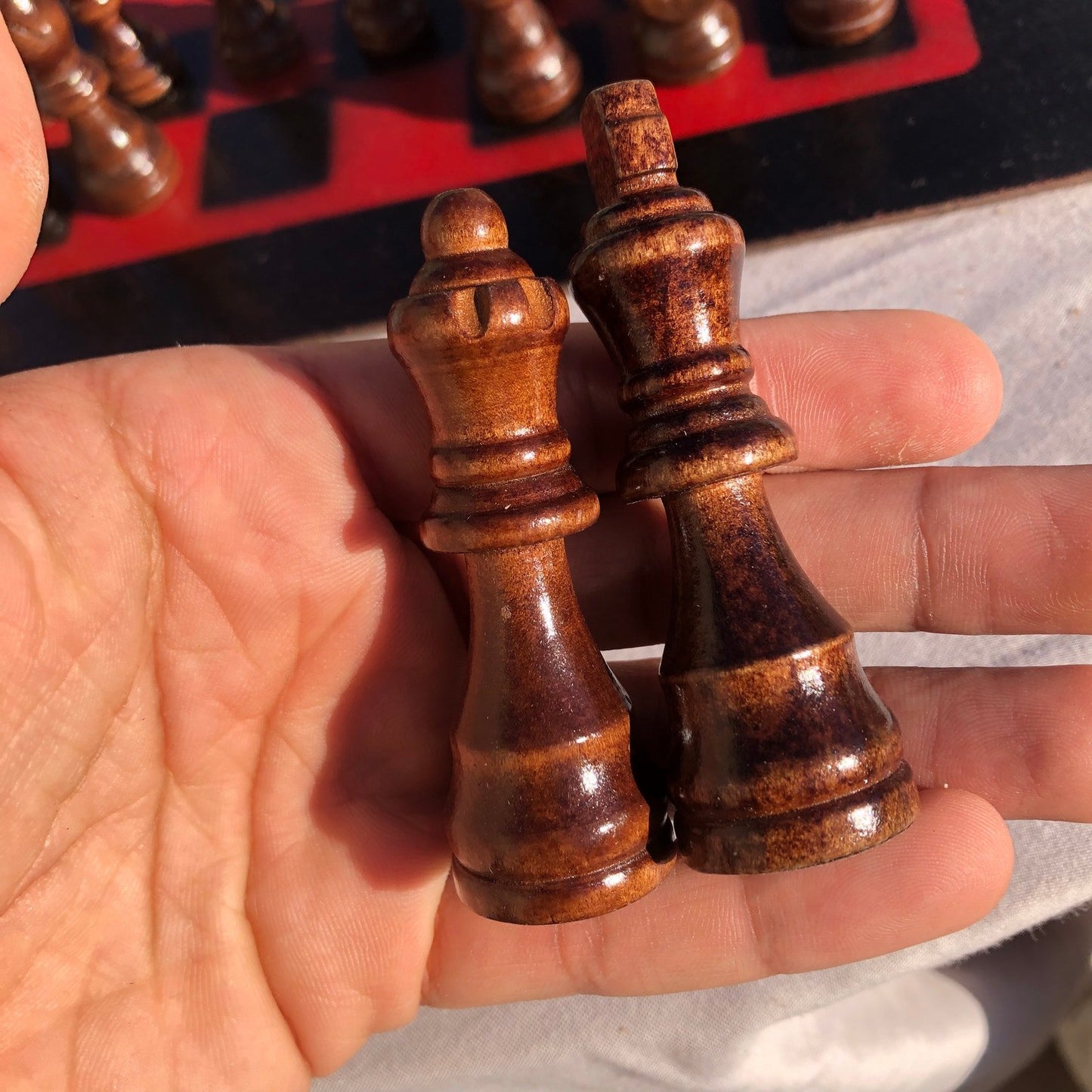 Chess Set - Red & Black