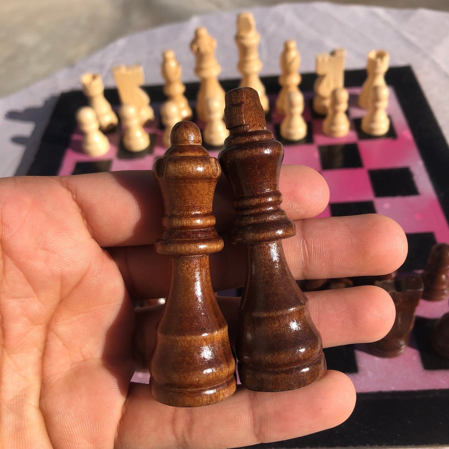 Chess Set - Classic Pink