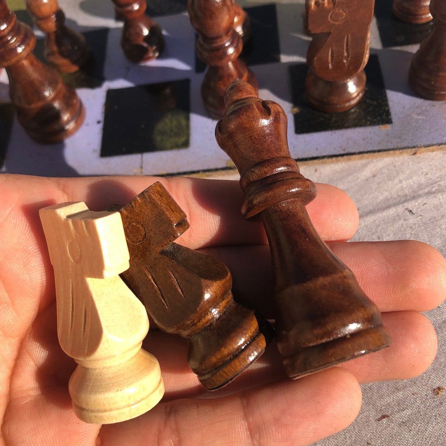 Chess Set - Yellow Drip