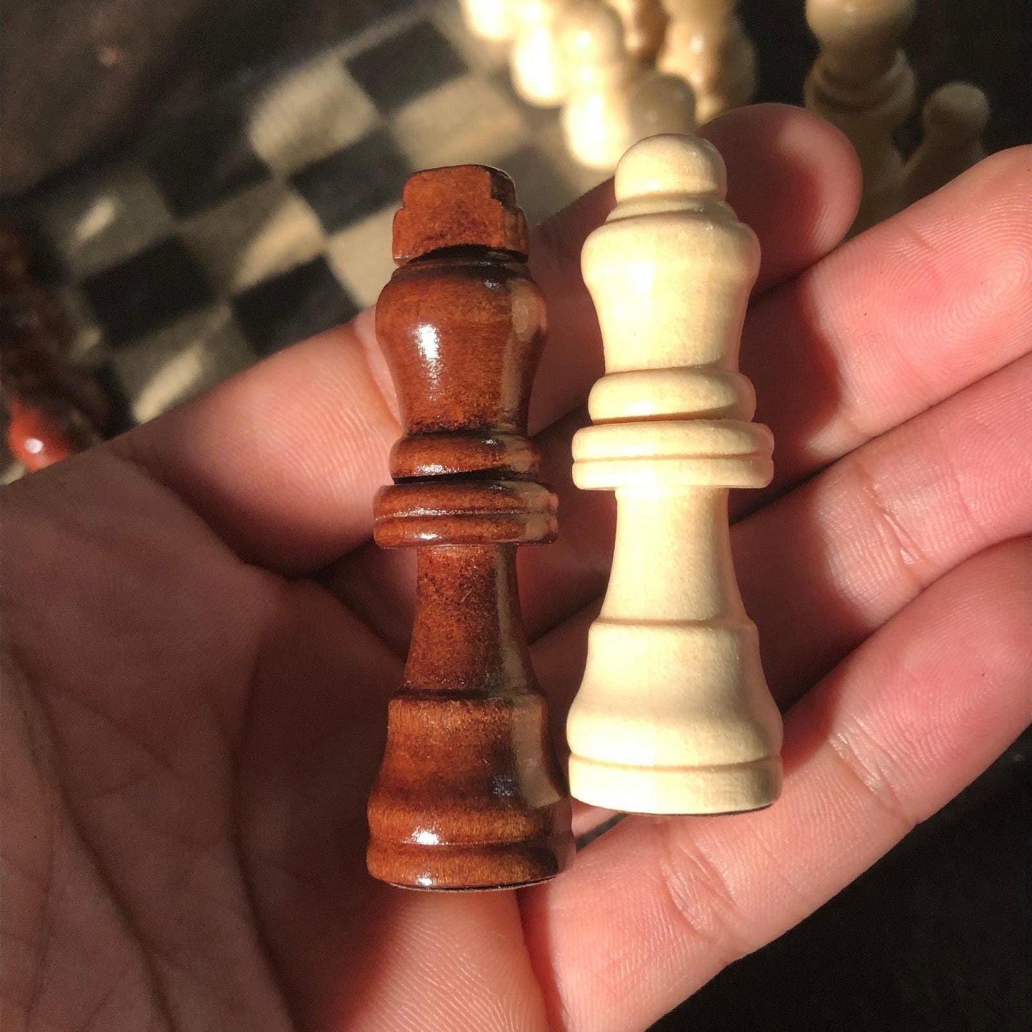 Scrapbook Chess Set - Old Text