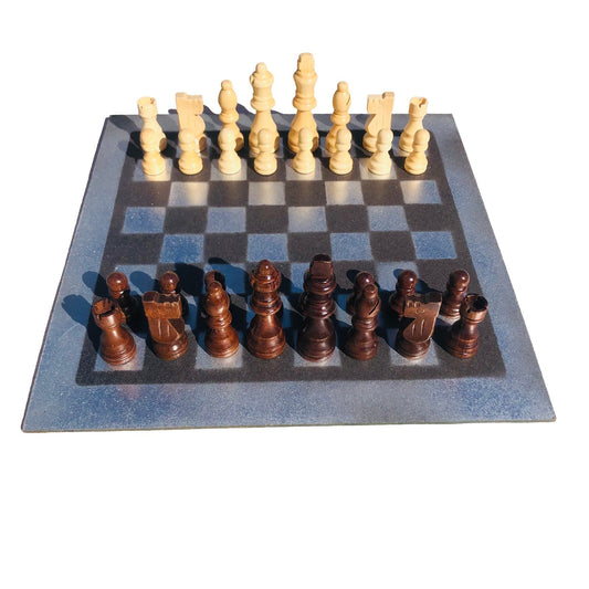 Chess Set - Silver & Black