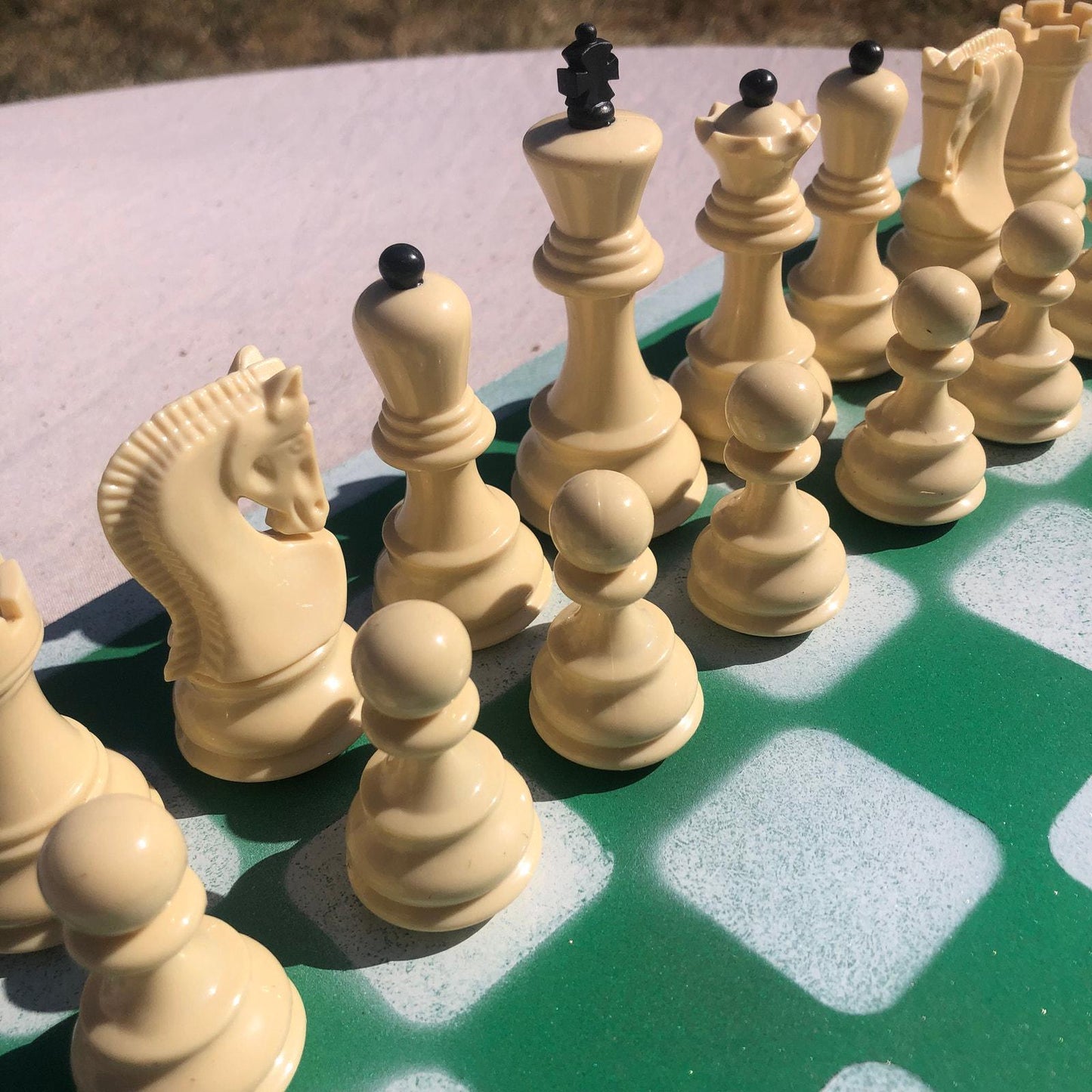 Large Chess Set - Mint Green