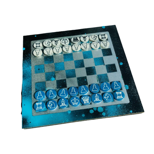 Chess Set - Space Blue