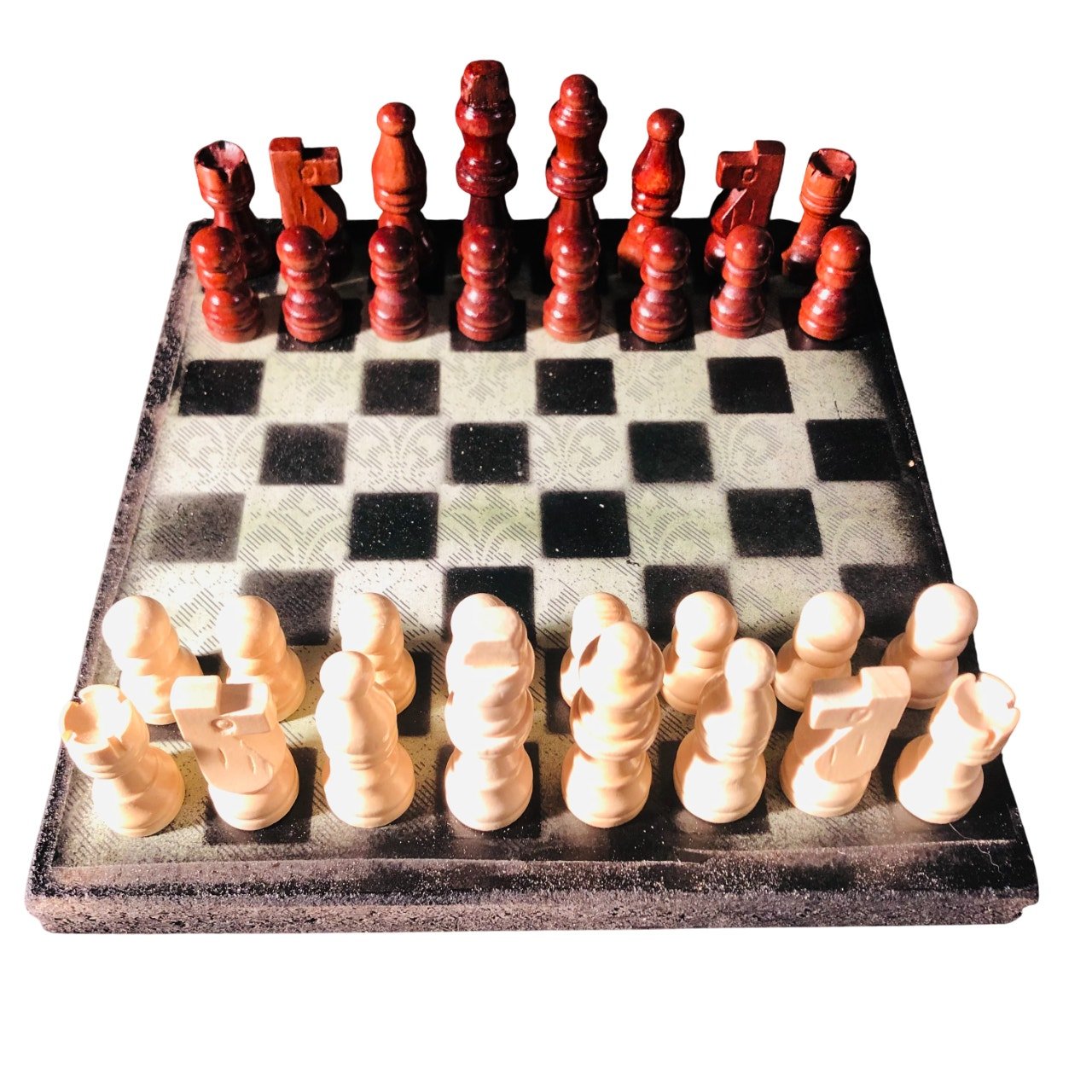 Scrapbook Chess Set - Vintage Style