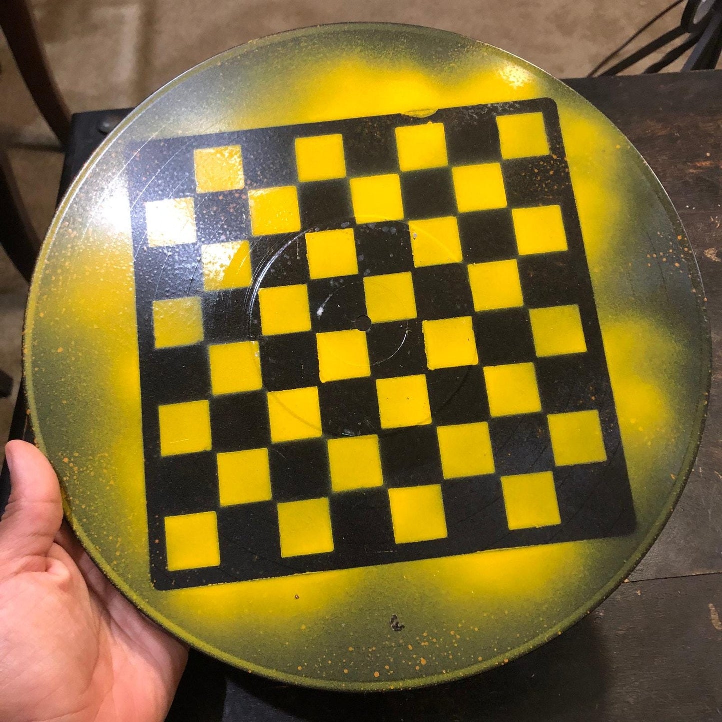 Vinyl Chess Set - Super Yellow (Resin Pieces)