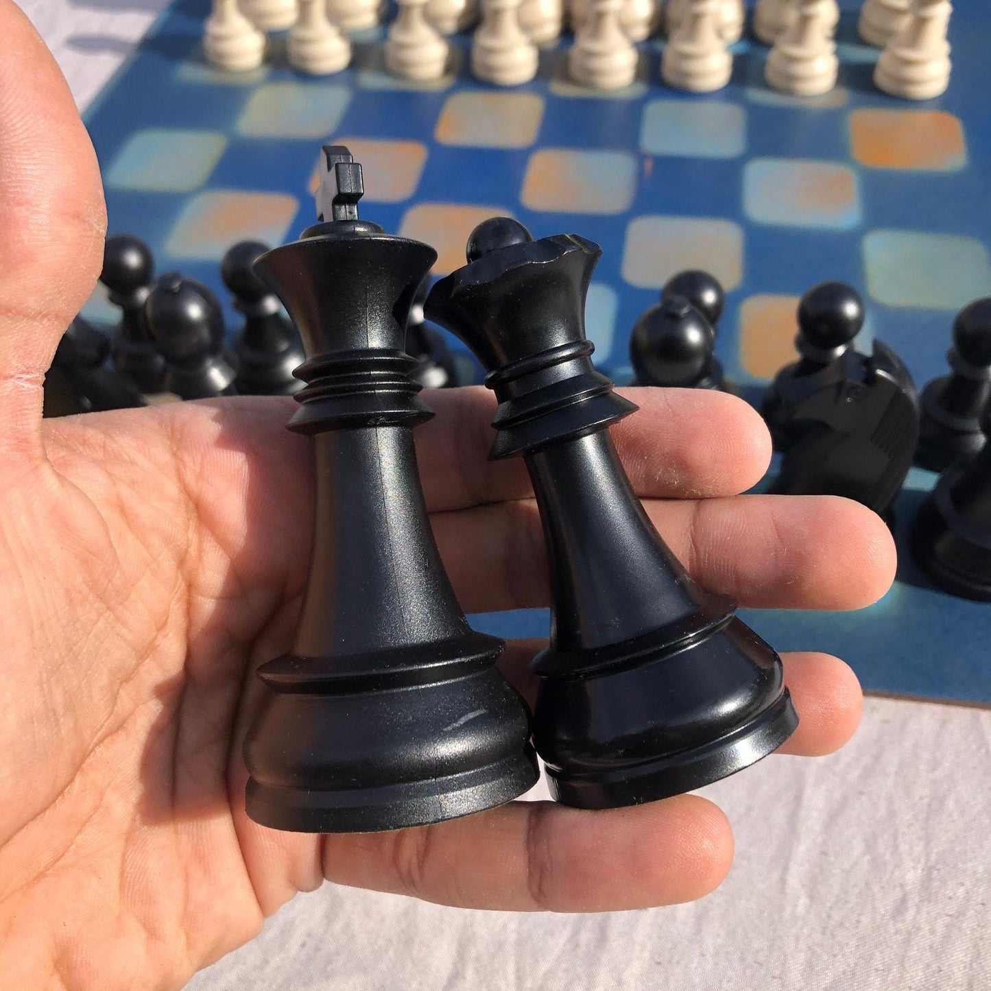 Large Chess Set - Blue Mango