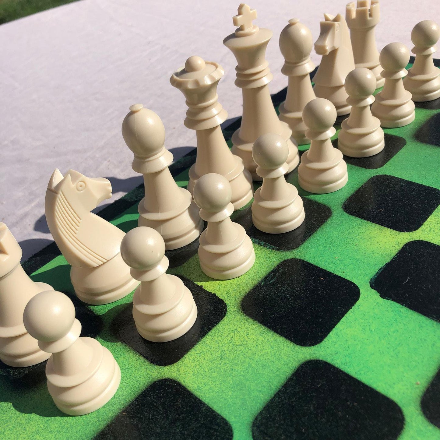 Large Chess Set - Forest Green