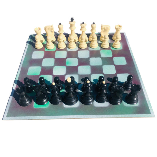 Large Chess Set - Berry Green