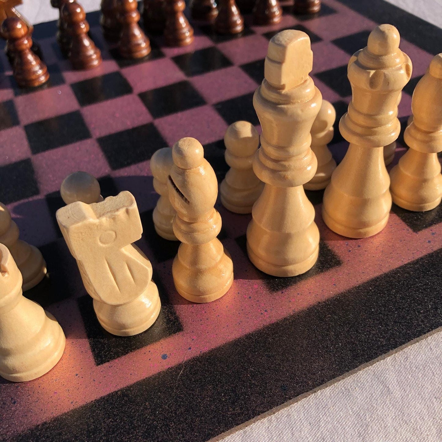 Chess Set - Violet Purple