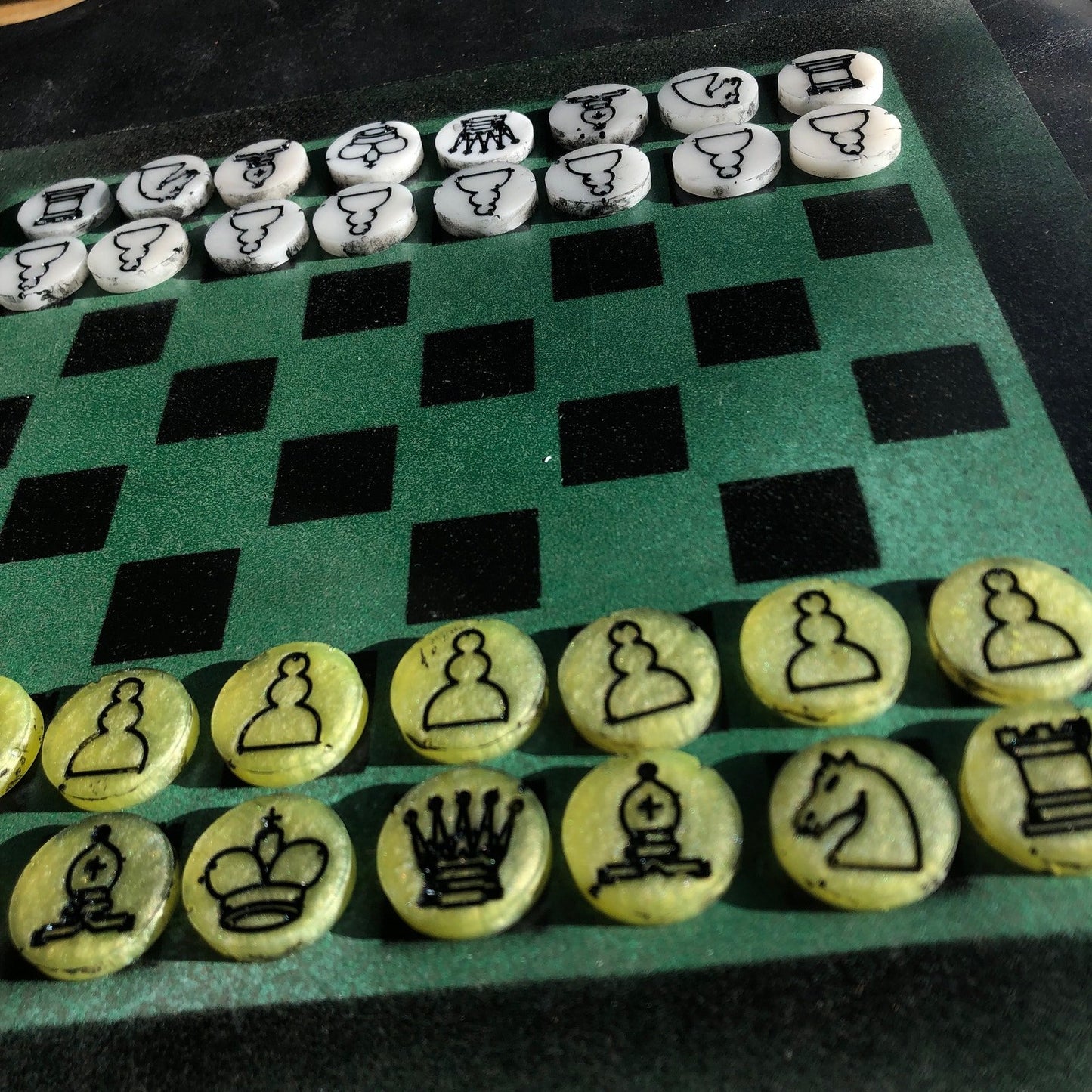 Chess Set - Deep Green