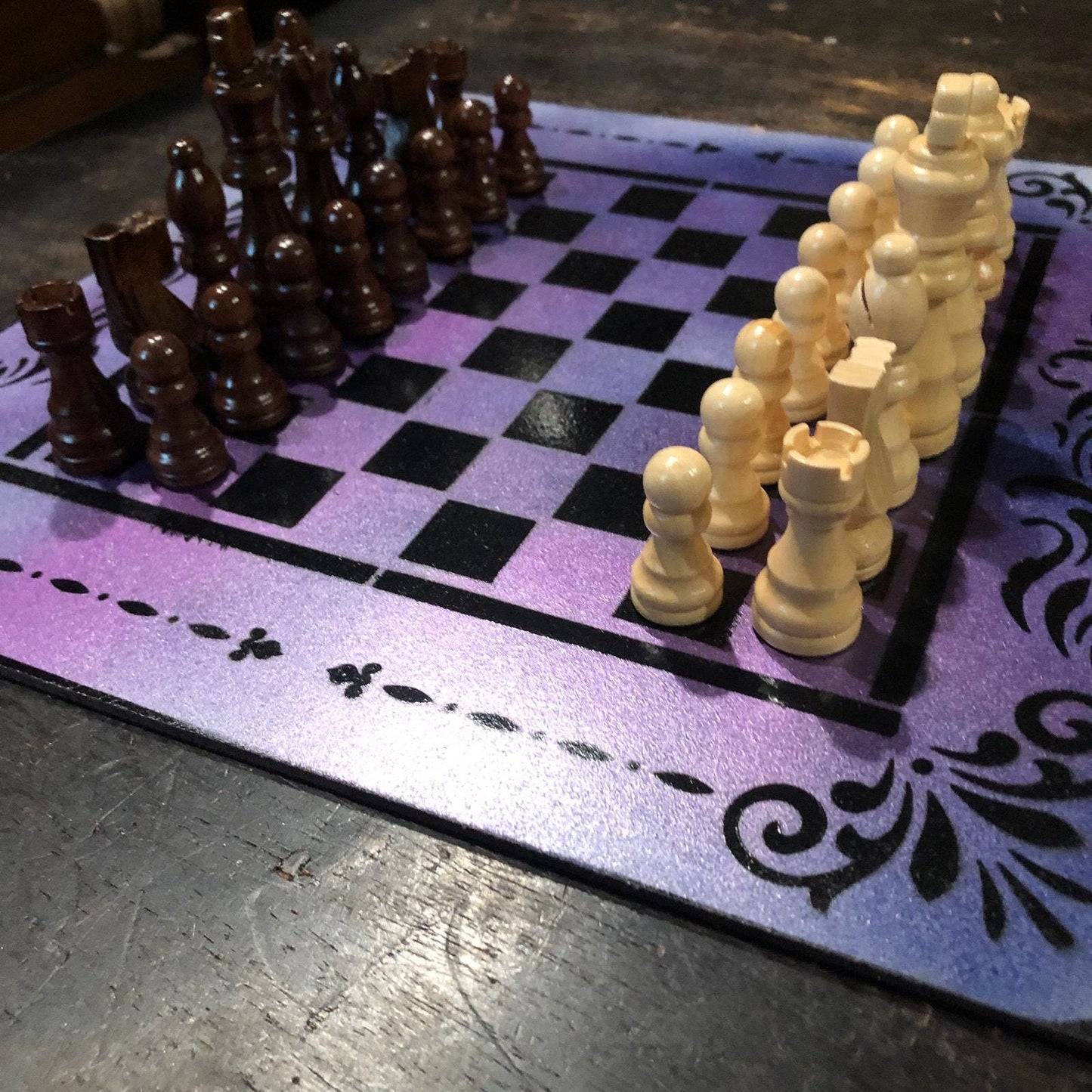 Chess Set - Galaxy Purple