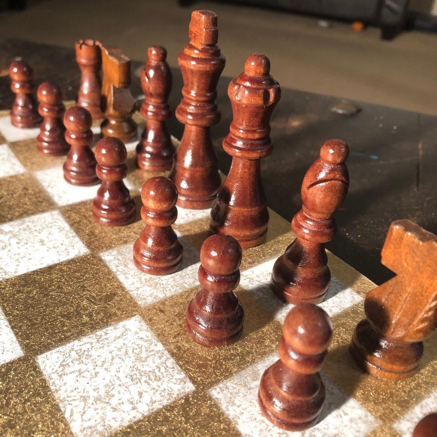 Chess Set - Gold & White