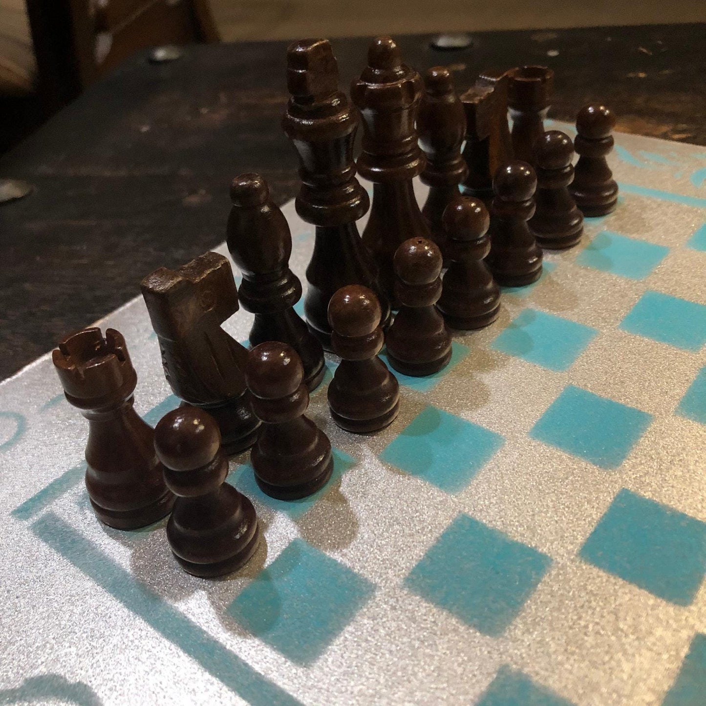 Chess Set - Gold Mint